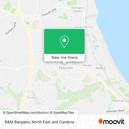 B&M Bargains map