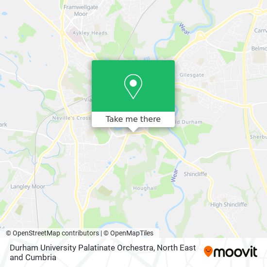 Durham University Palatinate Orchestra map