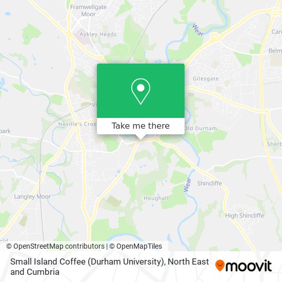 Small Island Coffee (Durham University) map