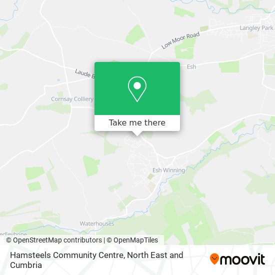 Hamsteels Community Centre map