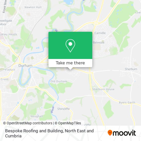 Bespoke Roofing and Building map