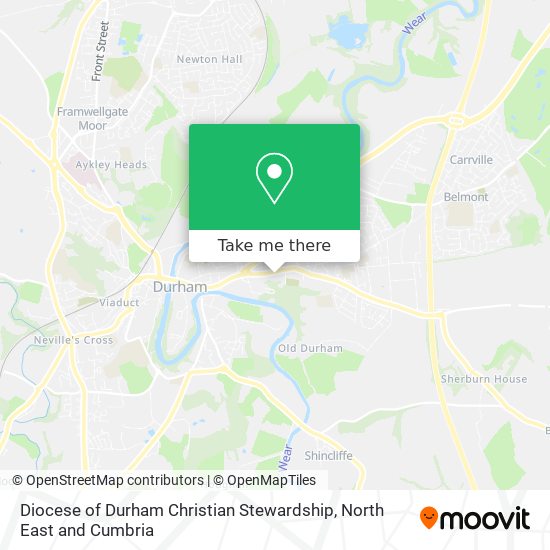 Diocese of Durham Christian Stewardship map