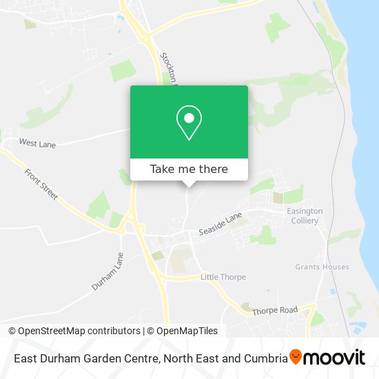 East Durham Garden Centre map