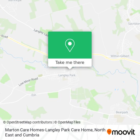 Marton Care Homes-Langley Park Care Home map