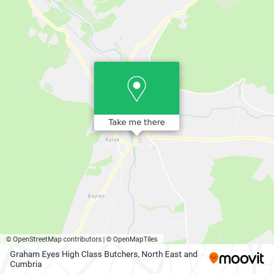 Graham Eyes High Class Butchers map