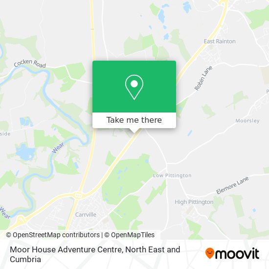 Moor House Adventure Centre map