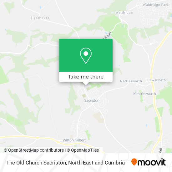 The Old Church Sacriston map