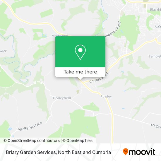 Briary Garden Services map