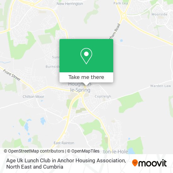 Age Uk Lunch Club in Anchor Housing Association map