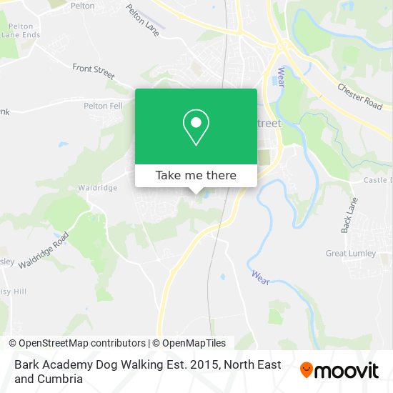 Bark Academy Dog Walking Est. 2015 map