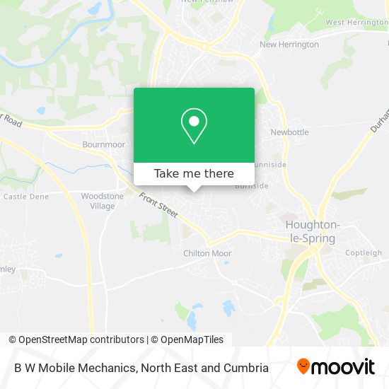 B W Mobile Mechanics map