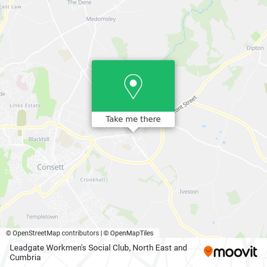 Leadgate Workmen's Social Club map
