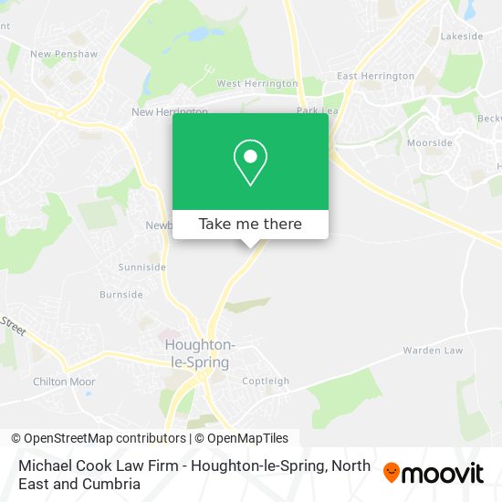 Michael Cook Law Firm - Houghton-le-Spring map