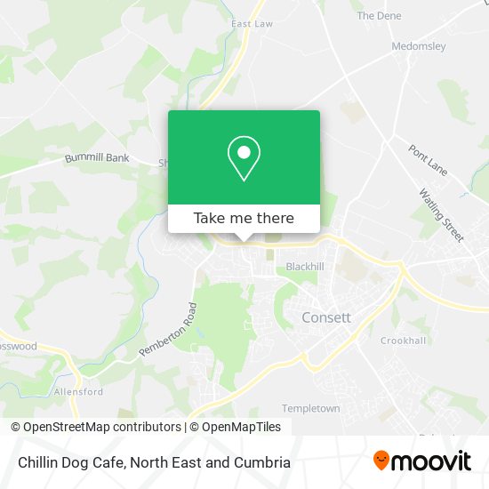 Chillin Dog Cafe map