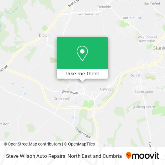 Steve Wilson Auto Repairs map