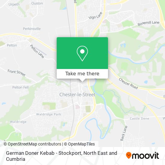 German Doner Kebab - Stockport map