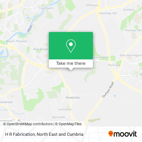 H R Fabrication map