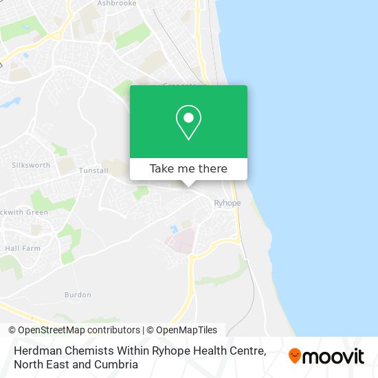 Herdman Chemists Within Ryhope Health Centre map