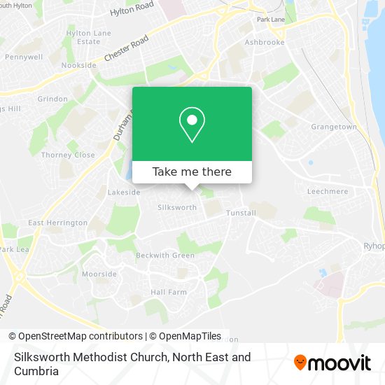Silksworth Methodist Church map