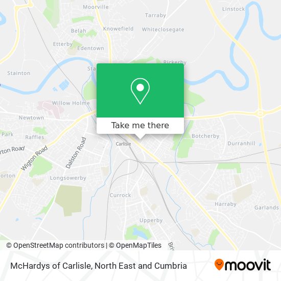 McHardys of Carlisle map