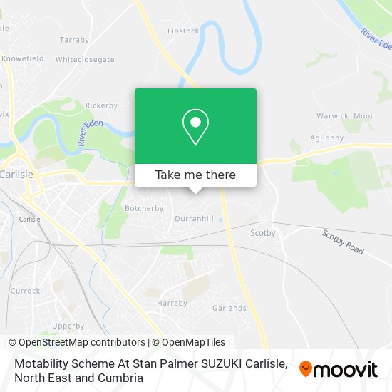 Motability Scheme At Stan Palmer SUZUKI Carlisle map