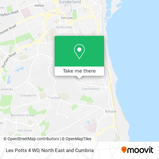Les Potts 4 WD map