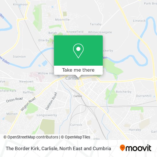 The Border Kirk, Carlisle map