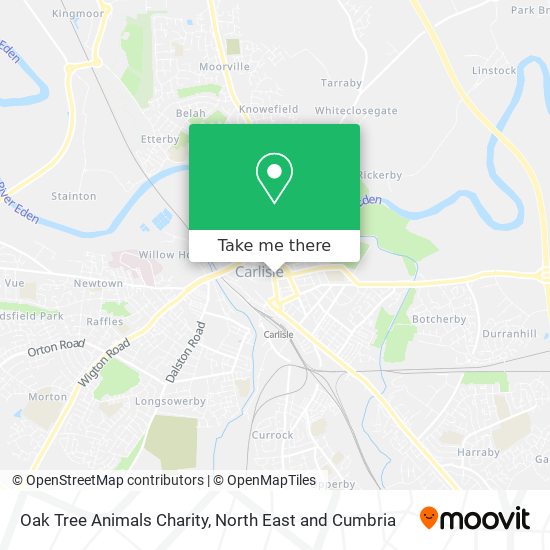 Oak Tree Animals Charity map