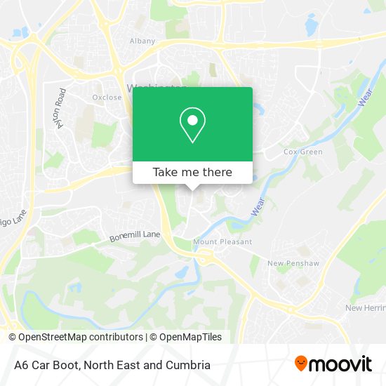 A6 Car Boot map