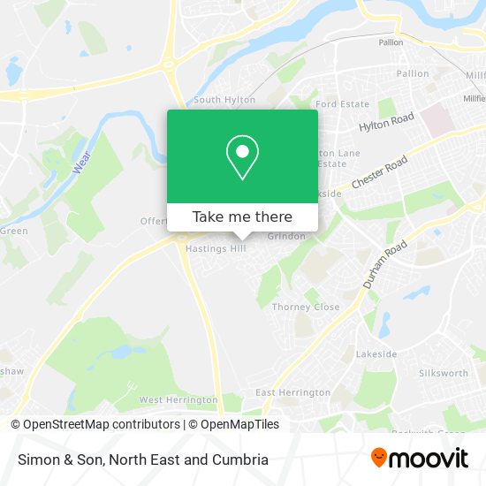 Simon & Son map