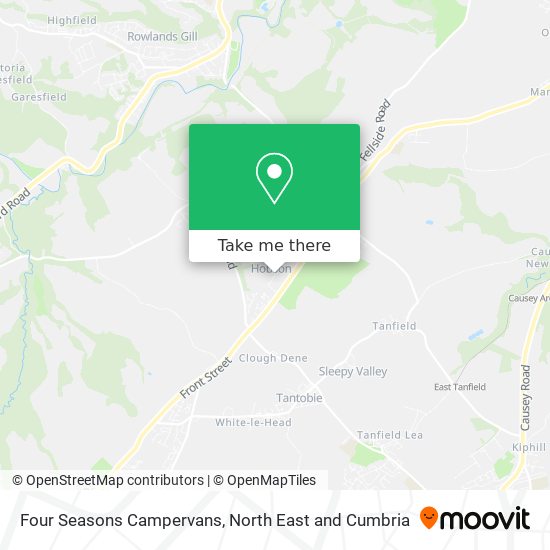 Four Seasons Campervans map
