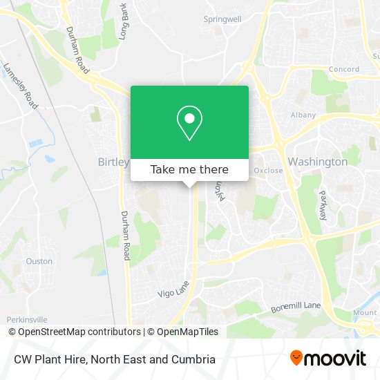 CW Plant Hire map