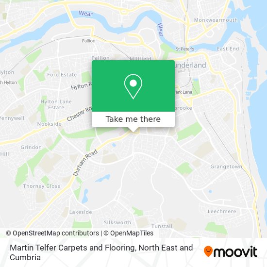 Martin Telfer Carpets and Flooring map