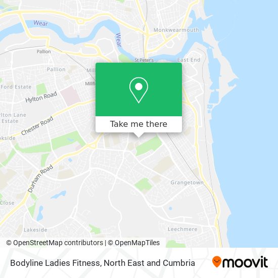 Bodyline Ladies Fitness map