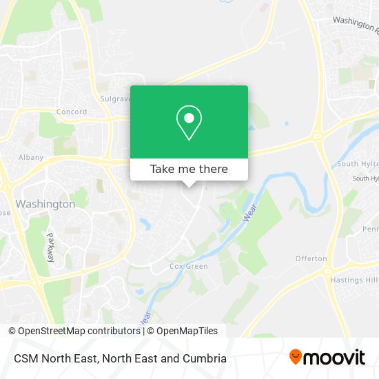 CSM North East map