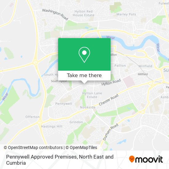 Pennywell Approved Premises map