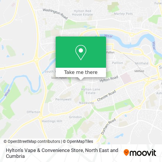 Hylton's Vape & Convenience Store map