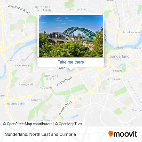 Sunderland map