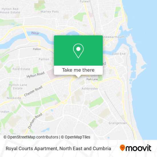 Royal Courts Apartment map