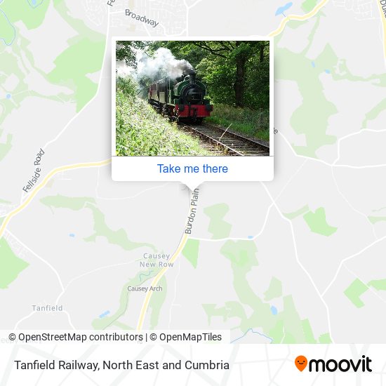 Tanfield Railway map