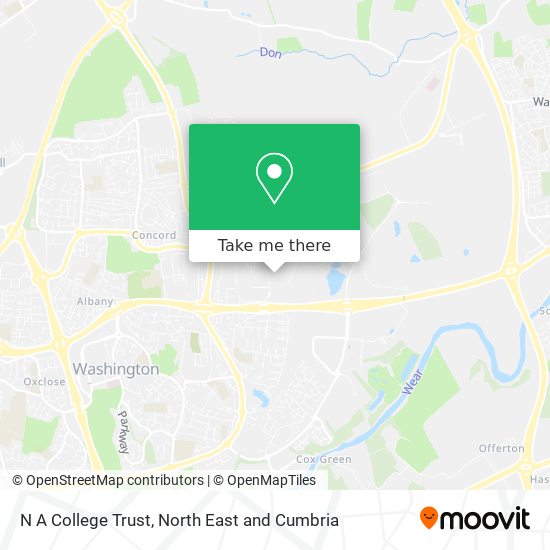 N A College Trust map