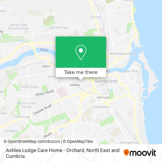 Ashlea Lodge Care Home - Orchard map