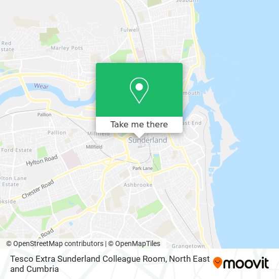 Tesco Extra Sunderland Colleague Room map
