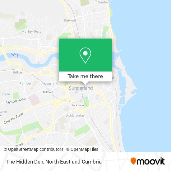 The Hidden Den map