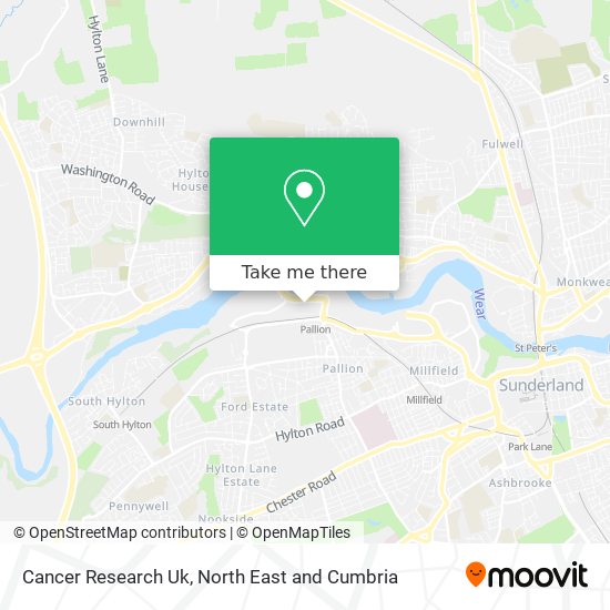 Cancer Research Uk map