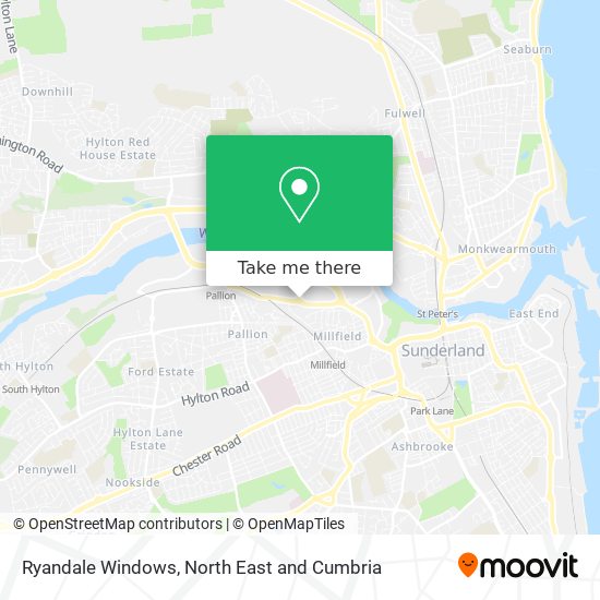 Ryandale Windows map