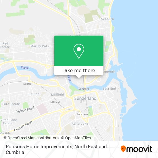 Robsons Home Improvements map