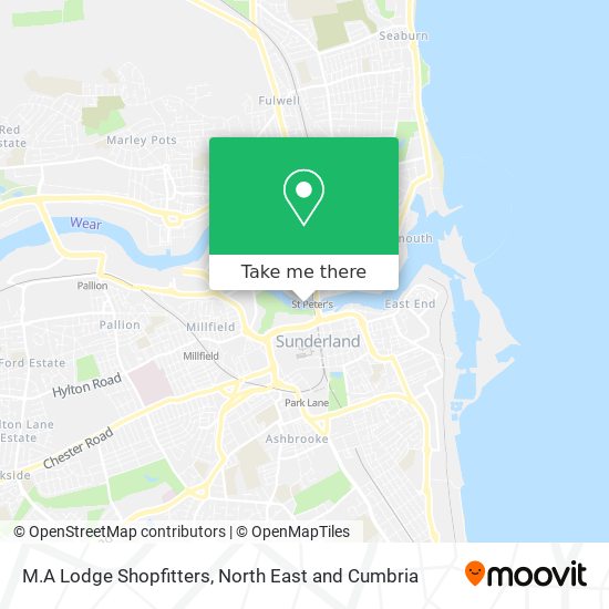 M.A Lodge Shopfitters map