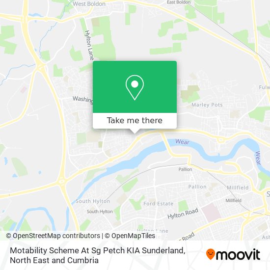 Motability Scheme At Sg Petch KIA Sunderland map