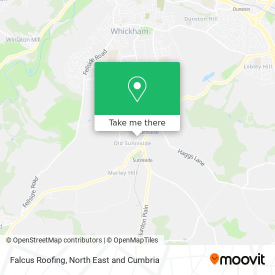 Falcus Roofing map